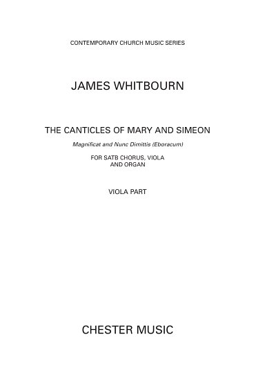 J. Whitbourn: The Canticles of Mary and Simeon, Va