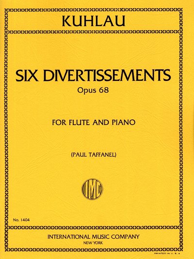 F. Kuhlau: 6 Divertimenti Op. 68 (Taffanel), Fl