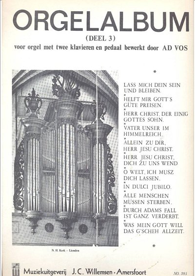 Orgelalbum 3, Org