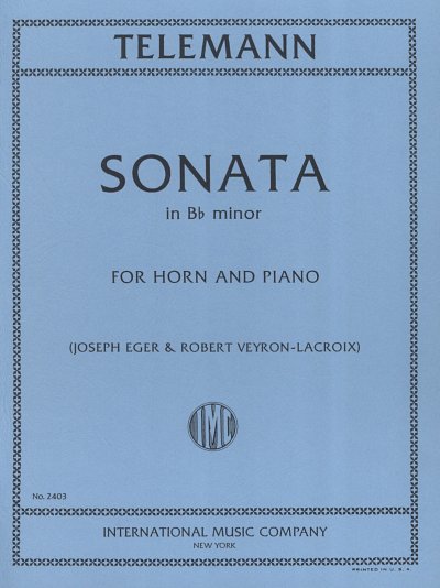 G.P. Telemann - Sonata in Bb Minor