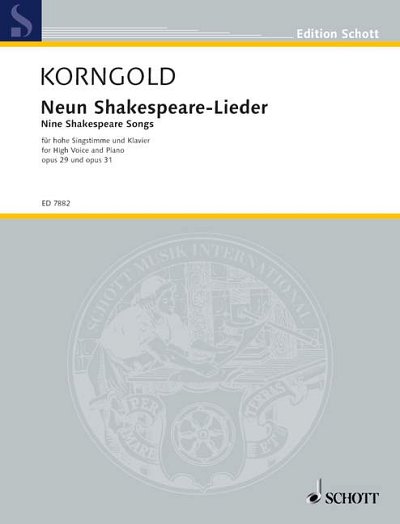 DL: E.W. Korngold: Neun Shakespeare-Lieder, GesHKlav