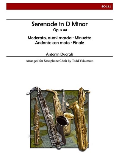 A. Dvo_ák: Serenade, Op. 44 For Saxophone Ch, Saxens (Pa+St)