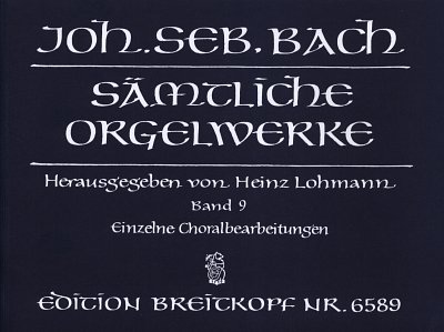 J.S. Bach: Sämtliche Orgelwerke 9, Org