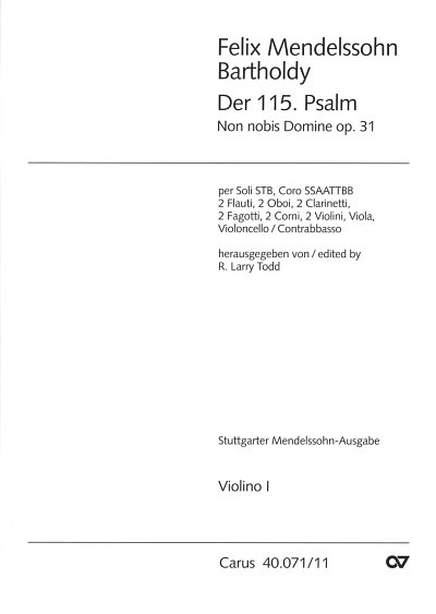 F. Mendelssohn Barth: Der 115. Psalm A 9 (1830) (Vl1)