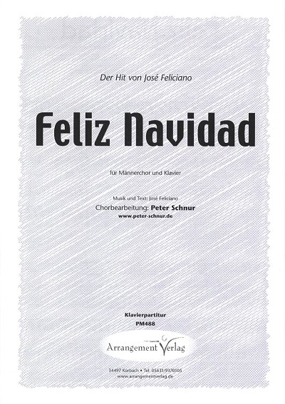 J. Feliciano: José Feliciano Feliz Navida, Mch4Klav (Klavpa)