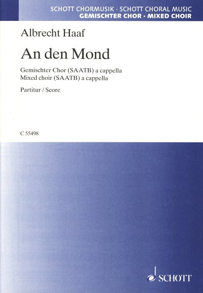 H. Albrecht: An den Mond , Gch5 (Chpa)