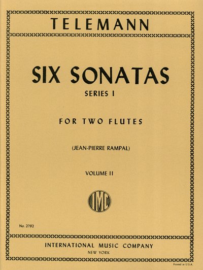 G.P. Telemann: 6 Sonate Serie I Vol. 2 (Rampal)