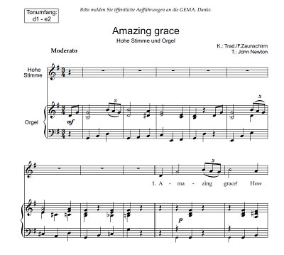 DL: (Traditional): Amazing Grace, GesHOrg (Par2St)
