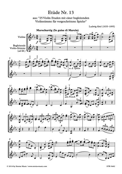 DL: L. Abel: Etuede Nr. 13, Violine