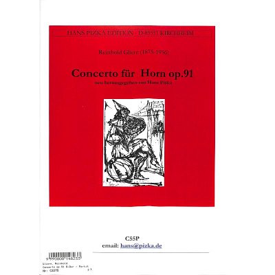 R. Glière: Konzert für Horn und Orchester B, HrnOrch (Part.)