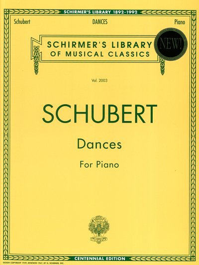 F. Schubert: Dances For Piano, Klav