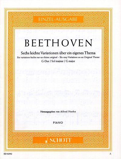 L. van Beethoven: 6 leichte Variationen G-Dur WoO 77