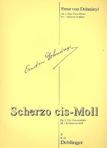 Dohnanyi Ernst Von: Scherzo Op 2/1 Aus 4 Klavierstuecke