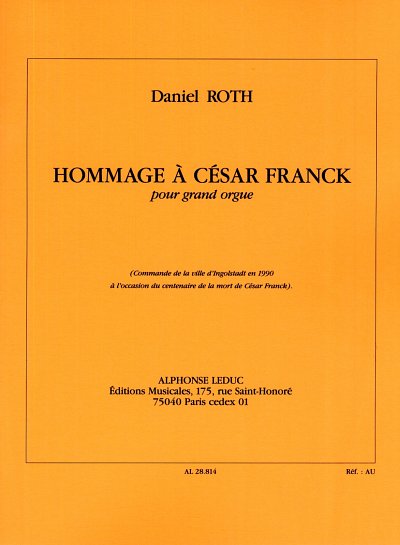 Hommage A Cesar Franck, Org