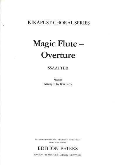 W.A. Mozart: Die Zauberfloete Kv 620 (Ouvertuere) Kikapust C