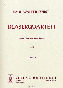 P.W. Fürst: Bläserquartett op. 40, FlObKlFg (Stsatz)