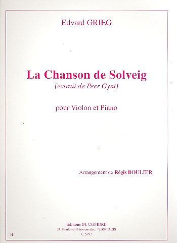 E. Grieg: Chanson de Solveig extr. de Pee, VlKlav (KlavpaSt)
