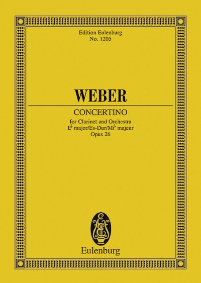 DL: C.M. von Weber: Concertino Es-Dur, KlarOrch (Stp)