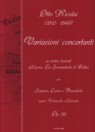 O. Nicolai y otros.: Variazioni concertanti op. 26