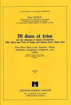 50 Duos et Trios sur des Chansons et , Ob