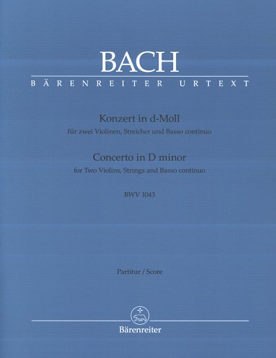 J.S. Bach: Konzert für zwei Violinen, Stre, 2VlStroPk (Part)