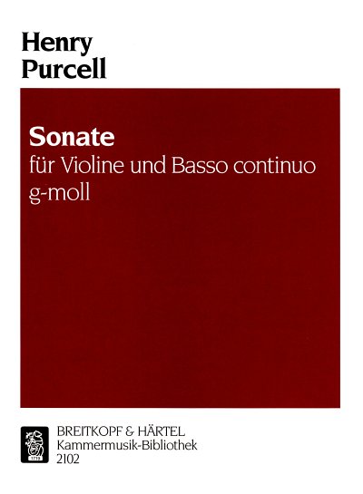 H. Purcell: Sonate g-moll, VlBc (KlavpaSt)