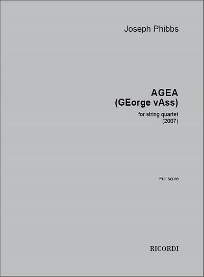 J. Phibbs: AGEA (GEorge vAss) (Part.)