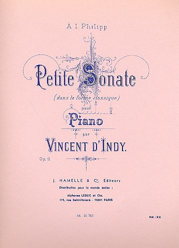V. d'Indy: Petite Sonate Op9, Klav