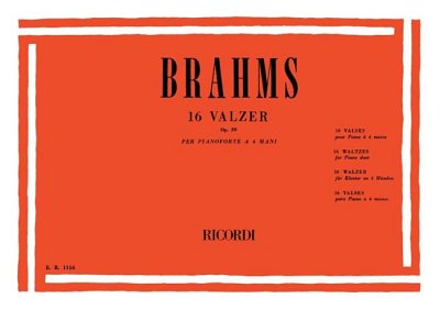 J. Brahms: 16 Valzer Op. 39, Klav4m (Sppa)