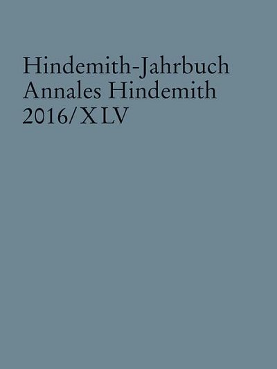 Hindemith-Jahrbuch 45