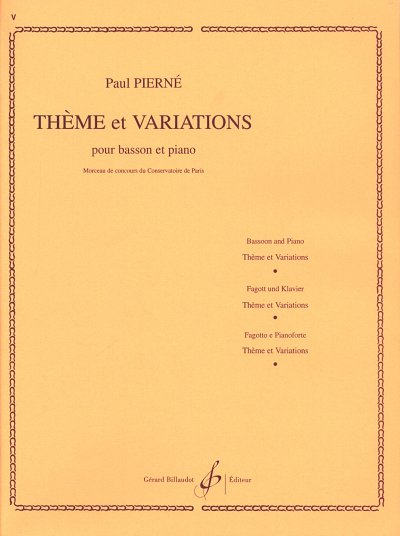 P. Pierné: Theme Et Variations, FagKlav