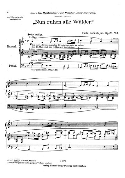 Lubrich Fritz: 5 Choral Improvisationen Op 26