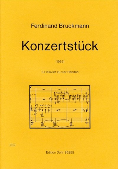F. Bruckmann: Konzertstück, Klav4m (Part.)