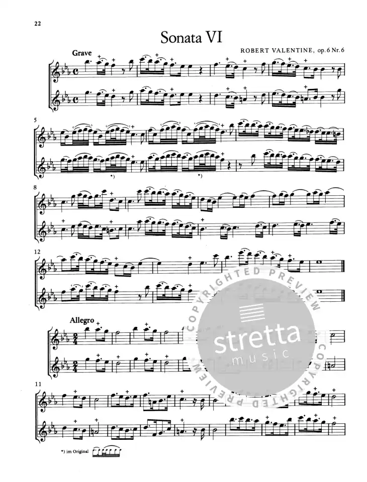 R. Valentine: 6 Sonaten op. 6, 2Ablf (Sppa) (3)