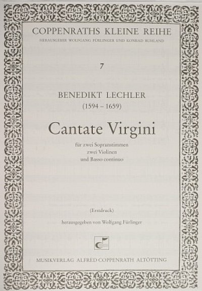Lechler Benedikt: Cantate Virgini Coppenraths Kleine Reihe 7