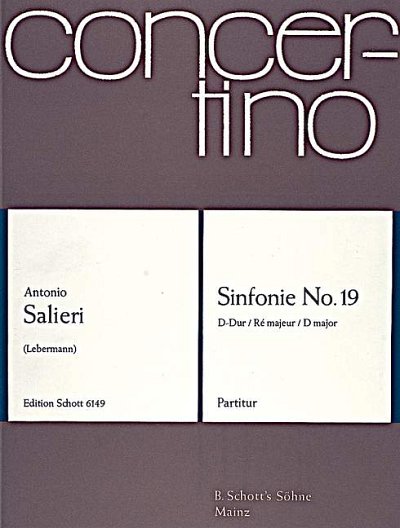 DL: A. Salieri: Sinfonie No. 19 D-Dur (Part.)