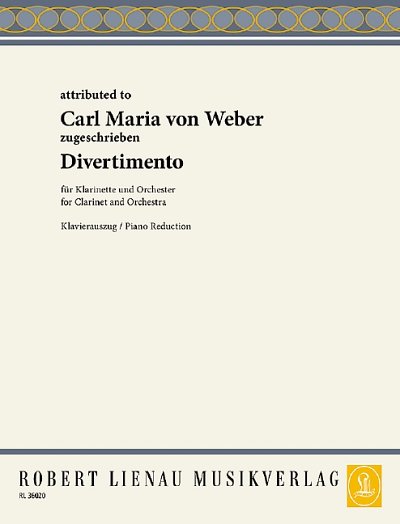 DL: C.M. von Weber: Divertimento Es-Dur, KlarKlv