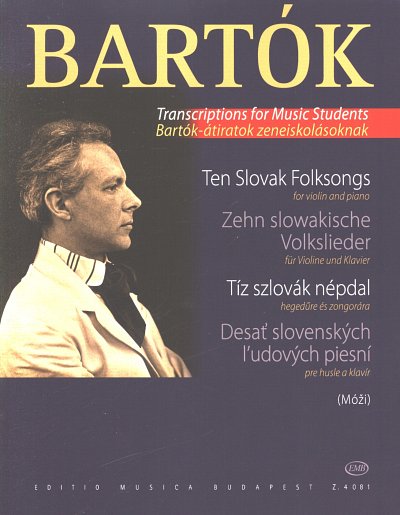 B. Bartok: Zehn slowakische Volkslieder, VlKlav (KlavpaSt)