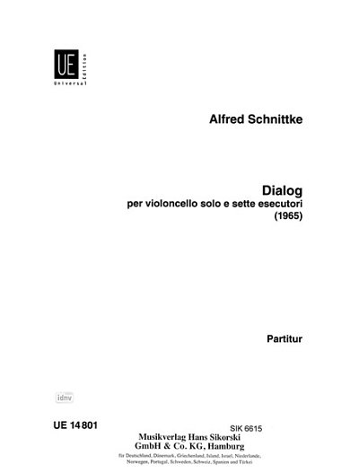 A. Schnittke: Dialog per violoncello solo e sette esecutori