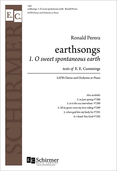Earthsongs: No. 1 O sweet spontaneous earth, GchKlav (Part.)