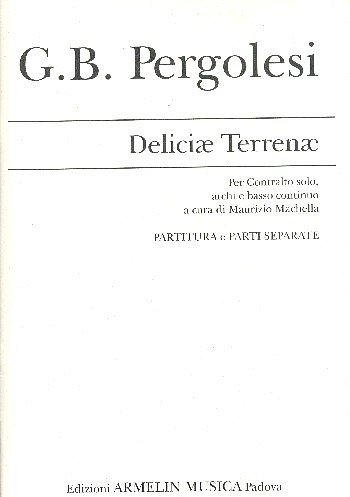 G.B. Pergolesi: Deliciae Terrenae