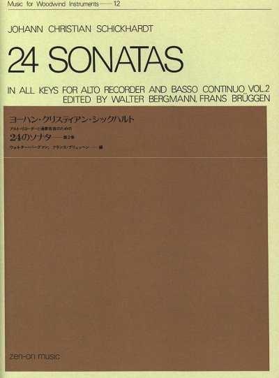J.C. Schickhardt: 24 Sonaten 12, ABlfBc