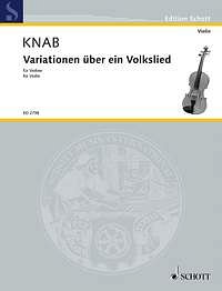 A. Knab: Variationen über ein Volkslied , Viol