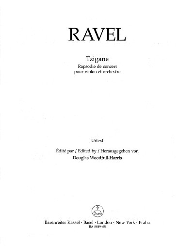 M. Ravel: Tzigane, VlOrch (HARM)