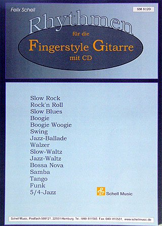F. Schell: Rhythmen für Fingerstyle-Gitarre Karte + CD, Git