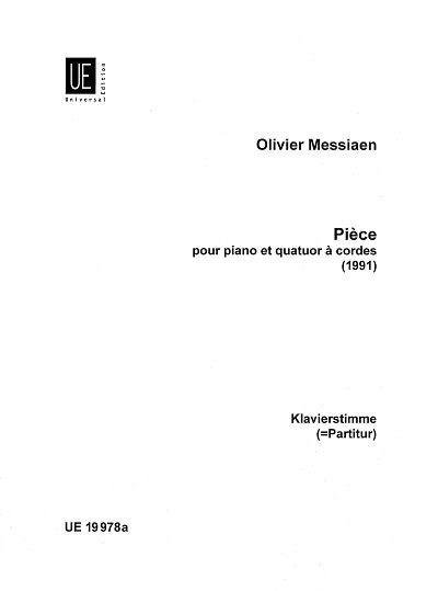 O. Messiaen: Pièce  (Part.)