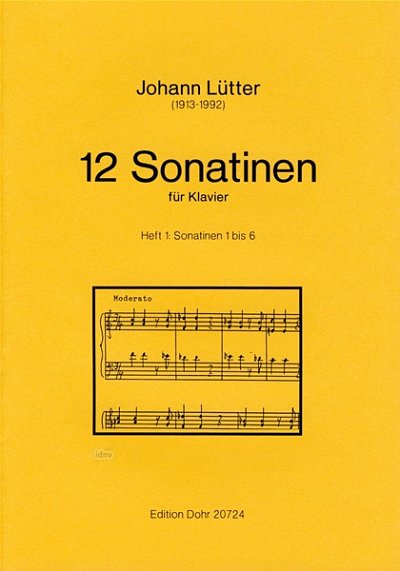 J. Lütter: 12 Sonatinen Vol. 1, Klav (Part.)
