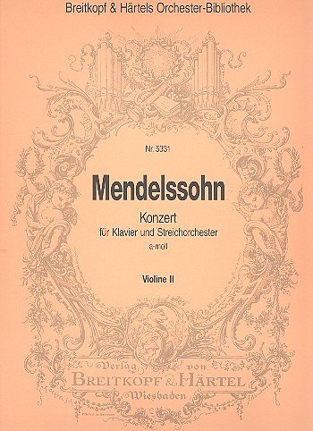 F. Mendelssohn Bartholdy: Konzert A-Moll - Klav Str