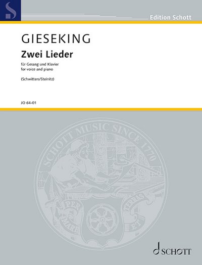 W. Gieseking: Two Lieder