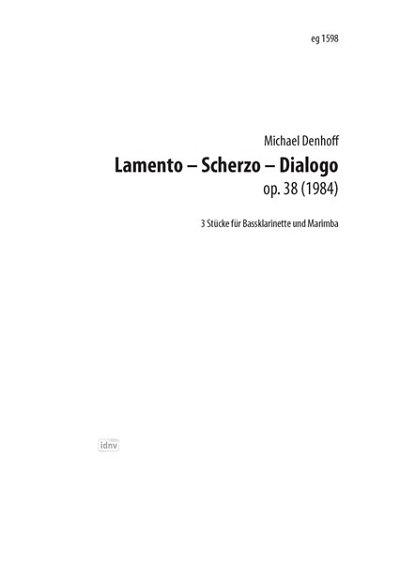 M. Denhoff: Lamento-Scherzo-Dialogo op. 38, BklarMar (2Sppa)